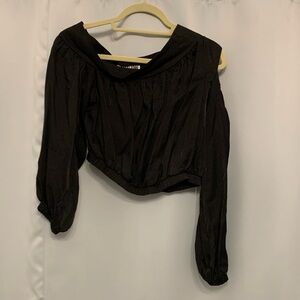 Amylynn cropped black top